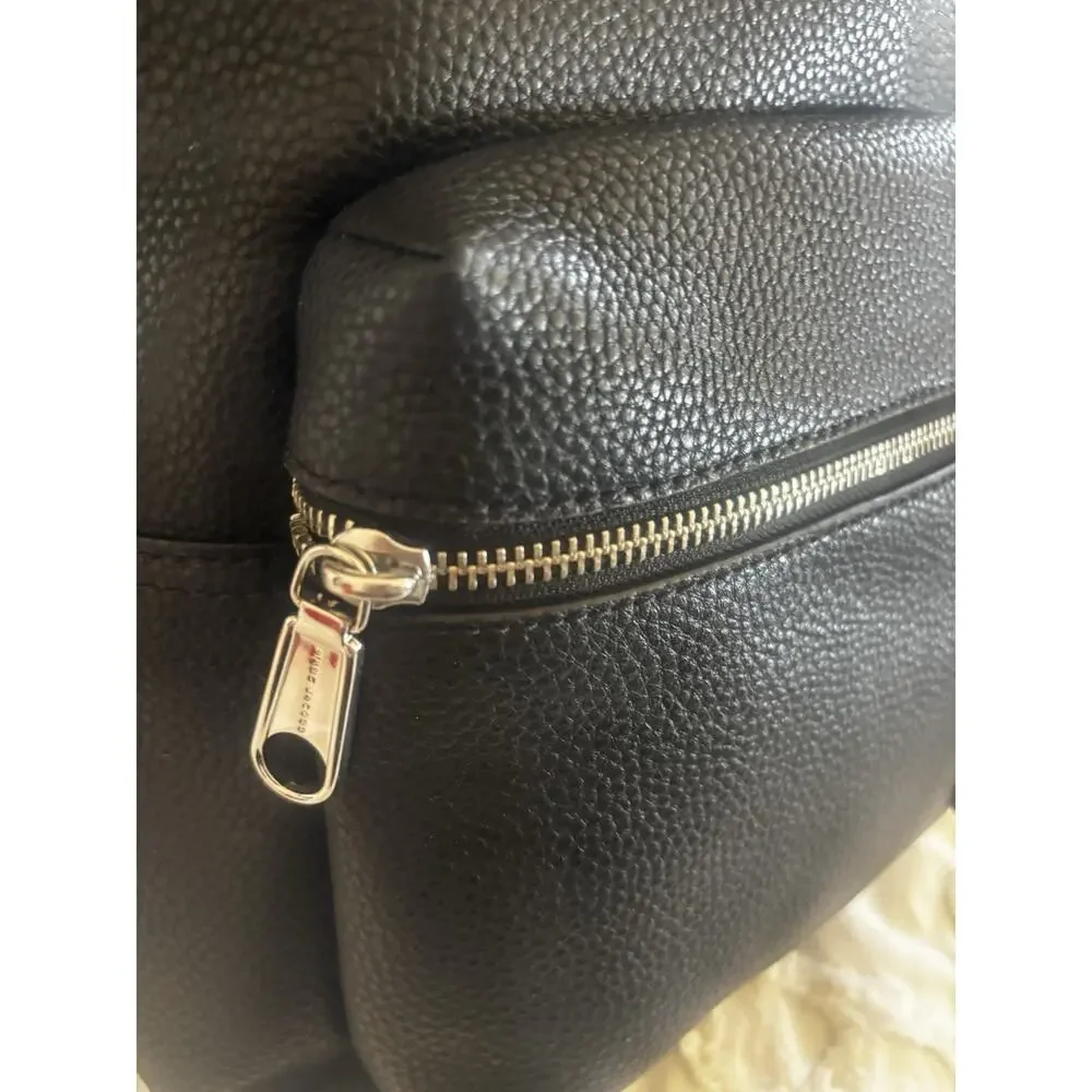 Marc Jacob’s Workwear Black Leather and Durable Canvas Backpack. Great Condition